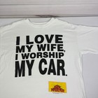 Vintage Home Improvement Tv Show T Shirt I Love My Wife I Worship My Car Mens Xl