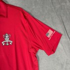 Foot Joy Red Golf Polo Men s Size Medium Silver Tassie Support The Troops Patch