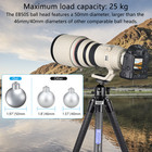 50mm Low Profile Ball Head Heavy Duty Tripod Head Cnc Camera Ball Head Black