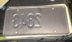 Indiana Sheriff police Obsolete Embossed  License Plate    I  