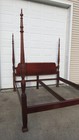 Mahogany King Size Rice Poster Bed All Banded