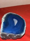 Beautiful Agate Geode Blue Slice 10 4 Oz  Estate Find