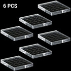 6 Pieces Stamp Block Clear Acrylic Stamping Blocks Tools Set With Grid Lines For