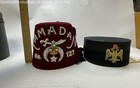 Vintage Shriners Ramadan 127 Fez Scottish Rite 32 Degree Hat Medal Case Lot