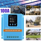 4800w 100a Mppt Solar Charge Controller 12v 24v 36v 48v Battery Pv Regulator Us
