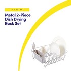 Dish Drying Rack   Cutlery Holder 2 Piece Set - Compact Sink-fitting Dish Dra   