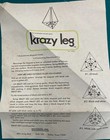 Krazy Leg   scientific Educational Magnet Game   antique   late 1960s Era   nib  