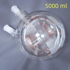 Lab Glass Round Bottom Boiling Flask 2-neck 24 40 Joints 1000 Ml - 20 Litre