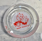Vintage Reddy Kilowatt Glass Ashtray Electric Utility Advertising Mcm