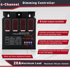 Dmx Dimmer Pack With Dmx 4-channel Dmx512 Dimmer Pack Suitable For Stage Lighti