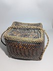 Antique Japanese  South East Asian Woven Basket  With Lid 