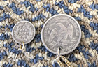 Seated Liberty Dime And Half Dollar - Holed