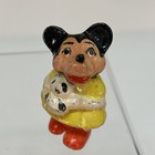 3 Rare 1930s Mickey   Minnie Mouse Bisque Ceramic Lot  Walt Disney  2    Tall