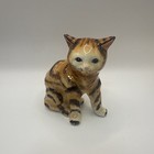 Rare Vintage Lot Of 5 Porcelain Cats Mint Made In Japan