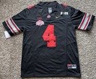 Jeremiah Smith  4 Ohio State National Championship Gold Swoosh Jersey 