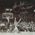 Christian Laettner Autographed Duke Blue Devils  the Shot Celebration Horiz Bw 