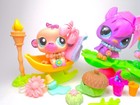 Littlest Pet Shop Rare Purple Bat  1926 Monkey  1925 Caterpillar  1811 Authentic