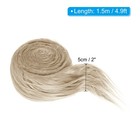 4 9ft X 2 In Faux Fur Fabric Precut Strips Plush Roll  Khaki