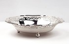 Silver Plate Wmf Ikora Germany Footed Shallow Bowl In Original Box     Slv353