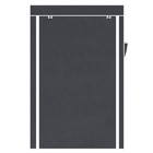 64  Portable Closet Storage Organizer Wardrobe Clothes Rack With Shelves Gray