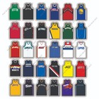 30 Nba Team Jersey Stickers     All Teams Basketball Vinyl Decal Sticker Set