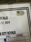 Bobby Witt Reaches 30 30 9 17 24 Game Used Lineup Card 
