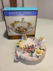 Vtg Cracker Barrel Easter Traditions Ceramic Candy Dish Bowl Climbing Bunnies