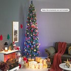 8 Ft Fiber Optic Artificial Christmas Tree Slim Pencil Xmas Tree