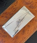 English Sterling Silver Pheasant Game Bird Hunt Match Safe Card Case 3 25    C1912