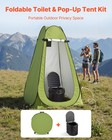 Vevor Portable Toilet Pop Up Tent Folding Outdoor Camping Travel Potty 330 Lbs