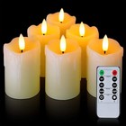 2 x3  Real Wax Flameless Votive Candles  Timer Remote  6 Pack