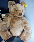 Rare Vtg Steiff Light Brown Teddy Bear 15  Fully Jointed Button Ear Tag 0202 41