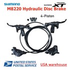 Shimano Xt Bl-m8200 Br-m8220 4 Piston Hydraulic Disc Brake Set Front   Rear Mtb