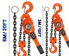 6 Ton 20ft  3 Ton 10ft Heavy-duty Manual Lever Chain Hoist Chain Hoist With Hook