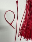 100pcs Beaded Cable Tie Wrap Cable Zip Ties Heavy Duty Nylon Cable Wire Red