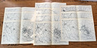 1945 Wwii Nagoya Japan 10 Maps Us Military Government Civil Affairs Complete