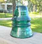 Scarce Milky Dark Green Cd 151 No Name 7 King City Glass Works Insulator