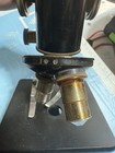 Vintage Spencer Microscope 10mm   45mm Objectives Brass   Iron Lab Tool