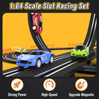     Slot Car Race Track Set Electric Powered Race Track Dual Racing Car Track Set
