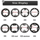 104bcd Crankset 170mm 22-44t Double triple Bike Chainring Chain Set For Shimano