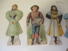 Big Lot Of C1890s Mclaughlin s Xxxx Coffee Paper Doll Trade Cards