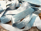 Vintage Velvet 1  Trim Ribbon 1yd Made In England Sky Blue  2