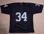 Bo Jackson Signed Autographed Black Pro Style Football Jersey Xl Beckett Coa