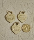 3 Silver Tone Designer Zipper Pull Charms 