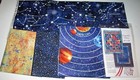 Cosmic Glow In The Dark Quilt Kit 100  Cotton Fabric Solar System Planets Stars