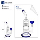 10 Inch Blue Heavy Glass Bong Shisha Percolate Hookah Water Pipe W  14mm Bowl