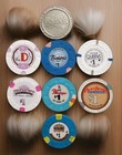 Lot Of 8 Las Vegas Casinos  1 Chips