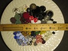 Glass Buttons Large Lot 175    Count Antique  Vintage  Modern  8sh
