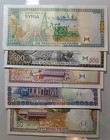 Lebanon Sy Sooriya 1997-1998 Complete 5 Pcs Banknote Set Unc