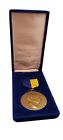 Vintage Rotary International Paul Harris Fellow Medallion Blue Velvet Hinged Box
